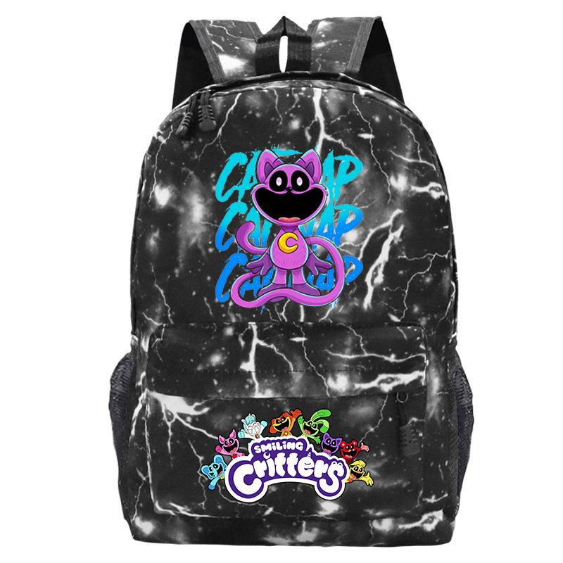 Smiling Critters Smiling Animals College Style Boys And Girls Junior High School Students School Bag Casual Backpack