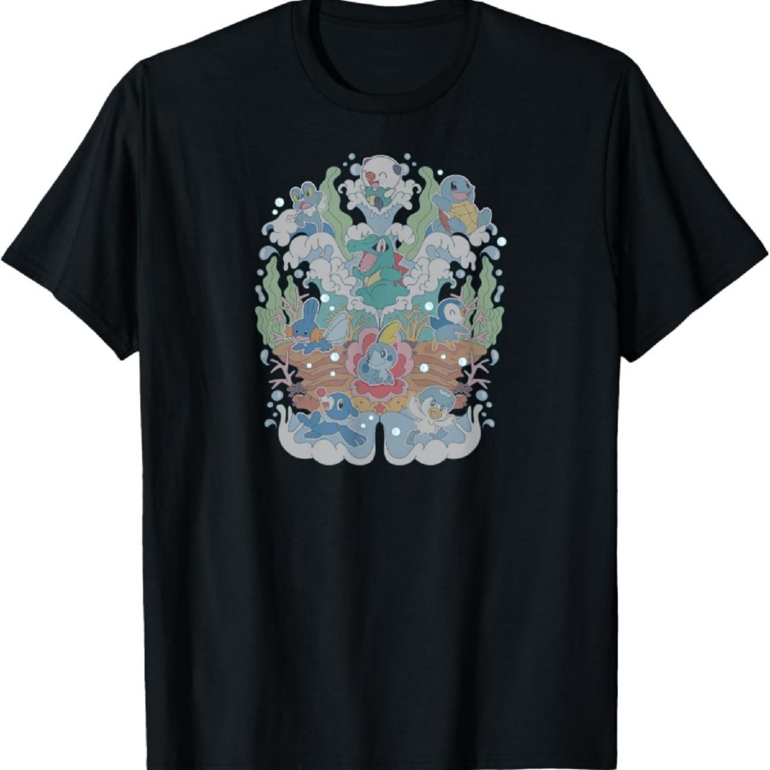 Pokémon - Water Type Starters T-Shirt S