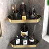 Gold Bathroom Shelf Hook Toilet Paper Holder Toilet Brush Towel Holder Space Aluminum Bathroom Hardware Set Bathroom Accessories
