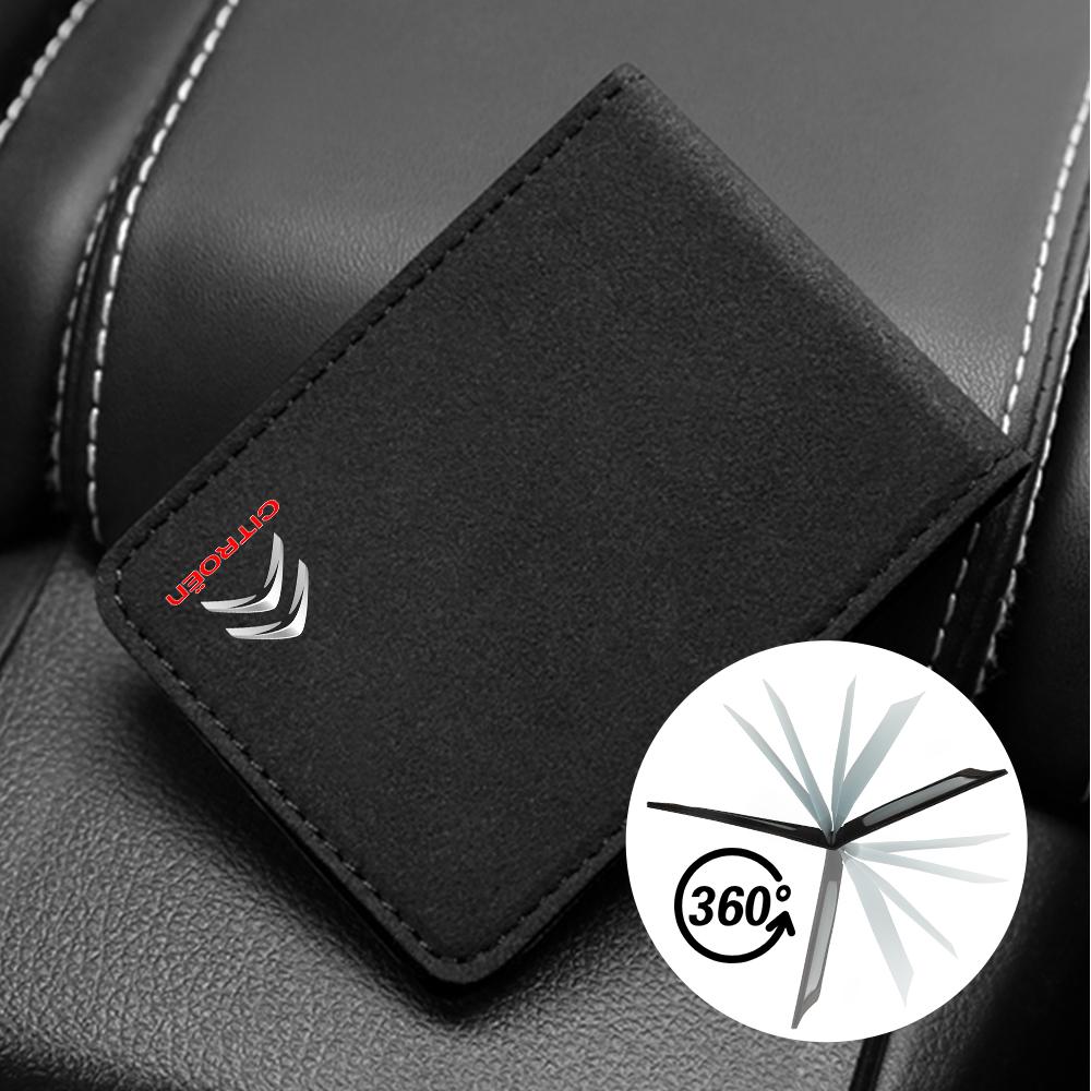 1PC TUMBLED LEATHER MATERIAL Auto Driver License Bag Car Driving Documents Case Credit Card Holder For Citroen  C2 C3 C5 C4L DS3