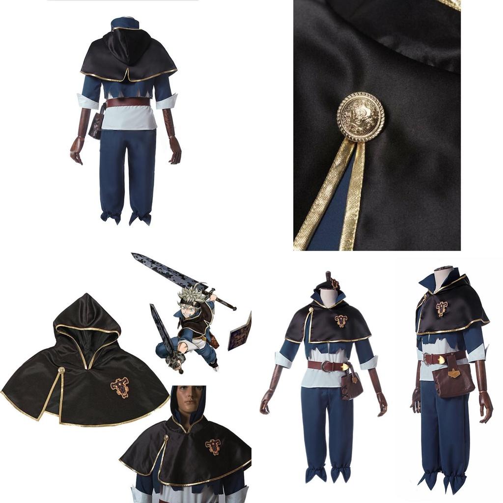 Hochwertiges Black Clover Asta Cosplay Kostüm