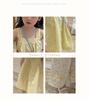 Summer Girls' Two-Piece Set: Spaghetti Strap Doll Shirt & Wide-Leg Pants, Available In Large and Small - 710608.