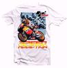 Super Bike Racing Moto GP Uzależnienie od Prędkości biała bawełniana koszulka 9343