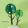 Forest Leaves Cake Topper: Apple & Coconut Tree Decor with Free Shipping