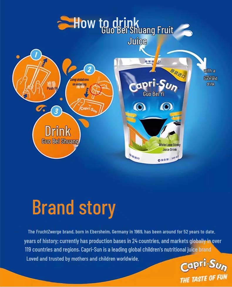 Imported Fruity Goodness: Little Monster Natural Freshly Squeezed 200ml Grape, Pear & Orange Juice for Kids