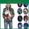 Cozy Soft Mens Womens Christmas 3d Ugly Hoodie Sweater Pullover For Xmas Parties