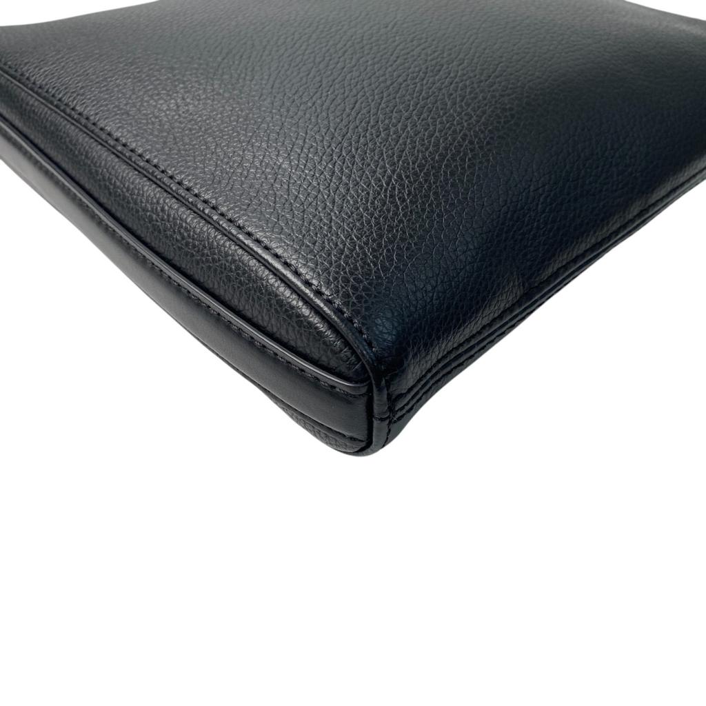 Used MONTBLANCShoulder Bag Black Leather Mens