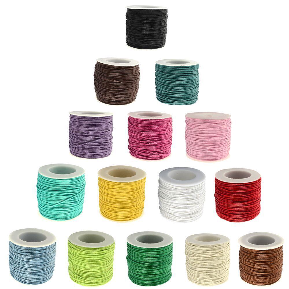 Wenwan Korean Wax Thread Leather Cord for DIY Bracelet and Necklace Crafting