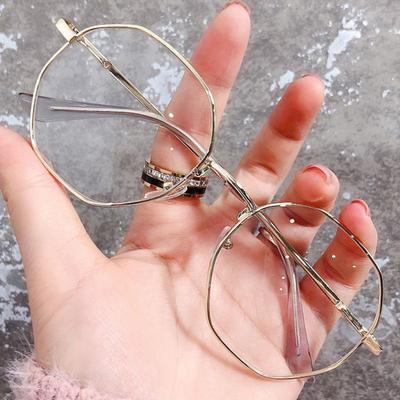 Blaulichtfilterbrille Unisex Achteckiger Rahmen Klare Sicht Starkes Scharnier Augenschutz Klare Blaulichtfilterbrille Brille