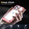 For iPhone 16 Pro Max Case Anti-Drop TPU Frame Clear PC Back Cover