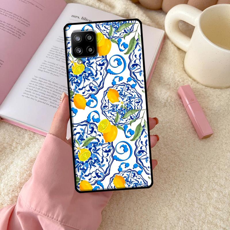 Mediterranean Lemon For Samsung Galaxy A54 A34 A14 A52 A32 A12 A13 A33 A53 A15 A16 A26 A36 A56 A06 A35 A55 Case