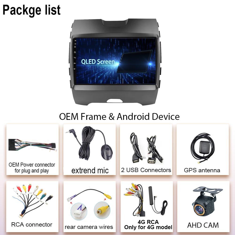 Android 14 For Ford Edge 2 2015 2016 2017 2018 8 Core CPU Bluetooth Gps IPS Electronics Navigation Carplay Auto Radio No 2din