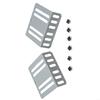 Car Radio Mounting Accessory Replacement Silver 2 Din
