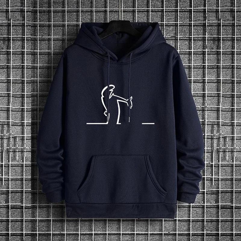 

Men s Casual Tracksuit Autumn Winter Fashion Sweatshirts Hooded Sports Clothing Daily Simplicity Printed Quality Hot Sales 3XL