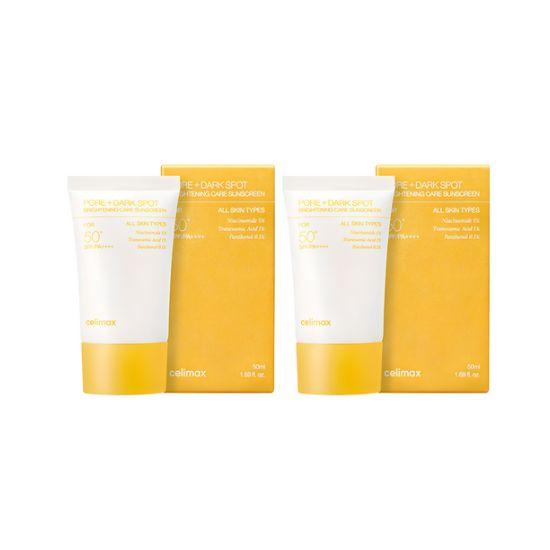 CELIMAX Brightening Pore Dark Spot Sunscreen SPF50+ PA++++ 50ml × 2 Packs