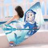 Cartoon Girl G-Gawr G-Gura Big Microfiber Beach Towels Quick Dry Towel Sand Beach Towels Pool Towel for Travel Swim Pool Yoga