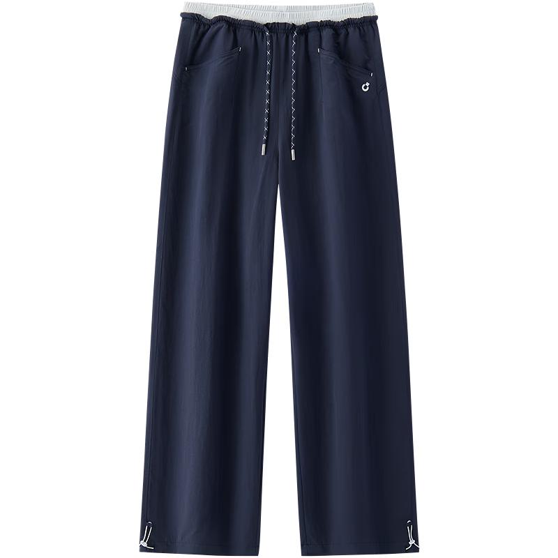 Semir Women s Casual Color-Block Wide-Leg Pants 2XL