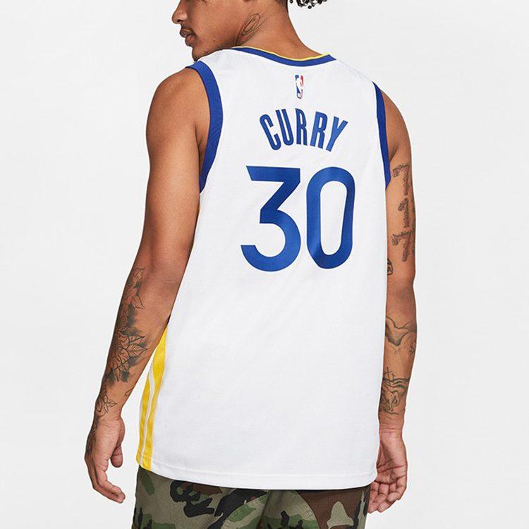Nike X Nba Golden State Warriors Association "/Yellow/Blue" Tank Top AV4945-101