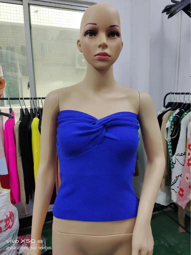 Damen 2024 Trendiges Rückenfreies Stricktanktop – Europäischer & Amerikanischer Stil