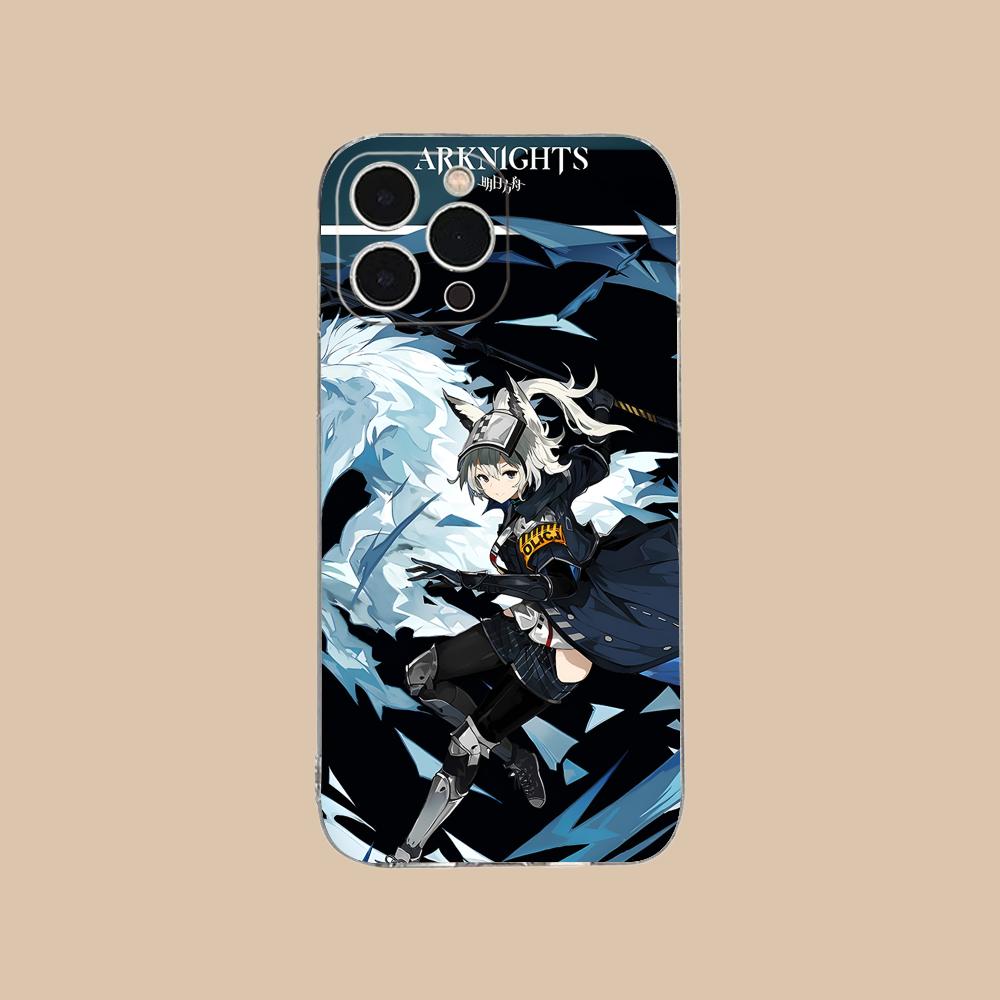 Arknights Grani Clear TPU Mobile Case for iPhone 17 16 15 14 13 12 11 X XR XS Air Pro Max Plus Mini Colorful Cover