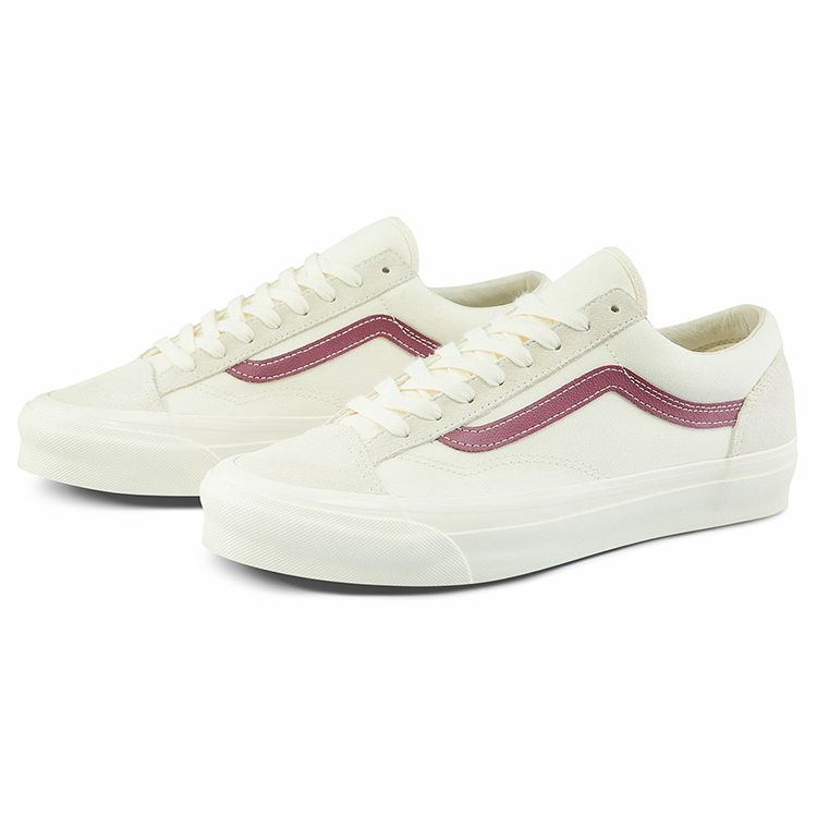 Vans OG Style 36 LX Classic White Pomegranate Unisex Sneakers VN0A4BVE9X6