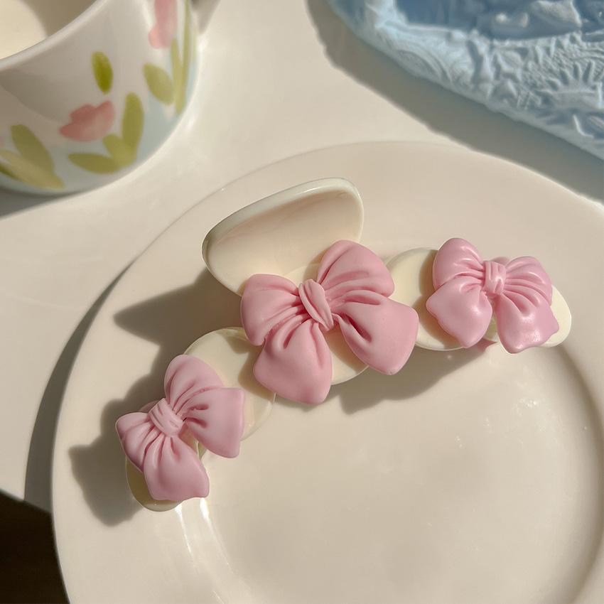 

Новая розовая персиковая заколка для волос винтажная милая бабочка-галстук-акула-краб для волос в виде медведя-сердечка для женщин аксессуары для вечеринок