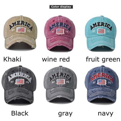 New Retro American Embroidered Letter Baseball Cap for Men and Women, Sun Shading Mesh Personalized Ins Truck Hat