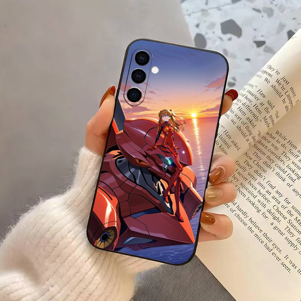 Anime EVA E-Evangelions Cool Phone Case For Samsung Galaxy A73,A72,A71,A70,A53,A52,A51,Soft Silicone Black Cover