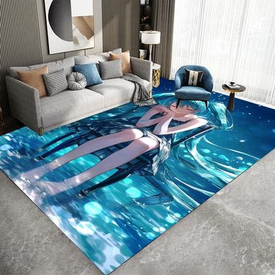 Dywan Anime Kreskówkowy Salon Sypialnia Kuchnia Stół Sofa Dywanik na Balkon Antypoślizgowa Zmywalna Mata Wykwintne Ozdoby Domowe