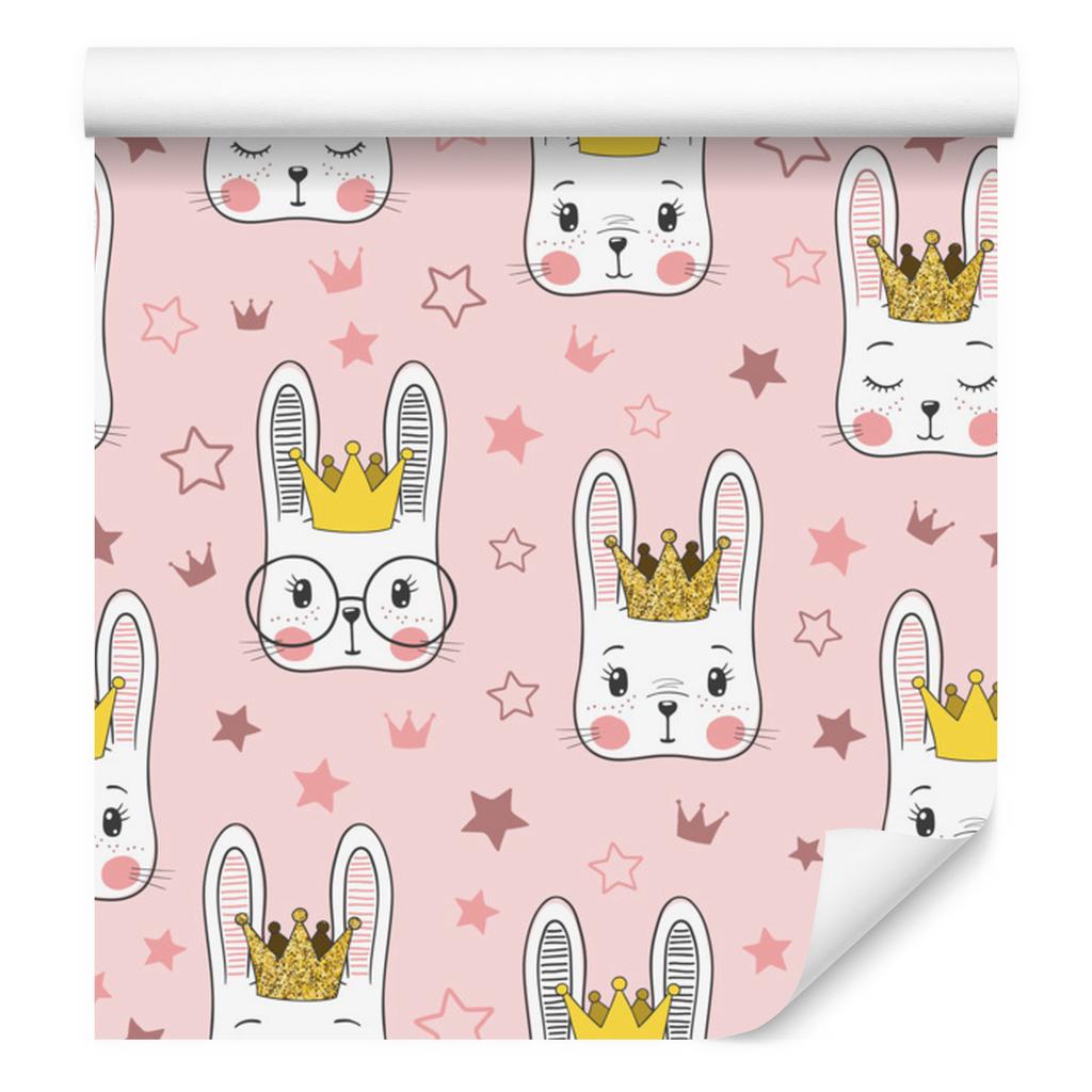 Rabbits and stars wallpaper for living room and bedroom 50x1000