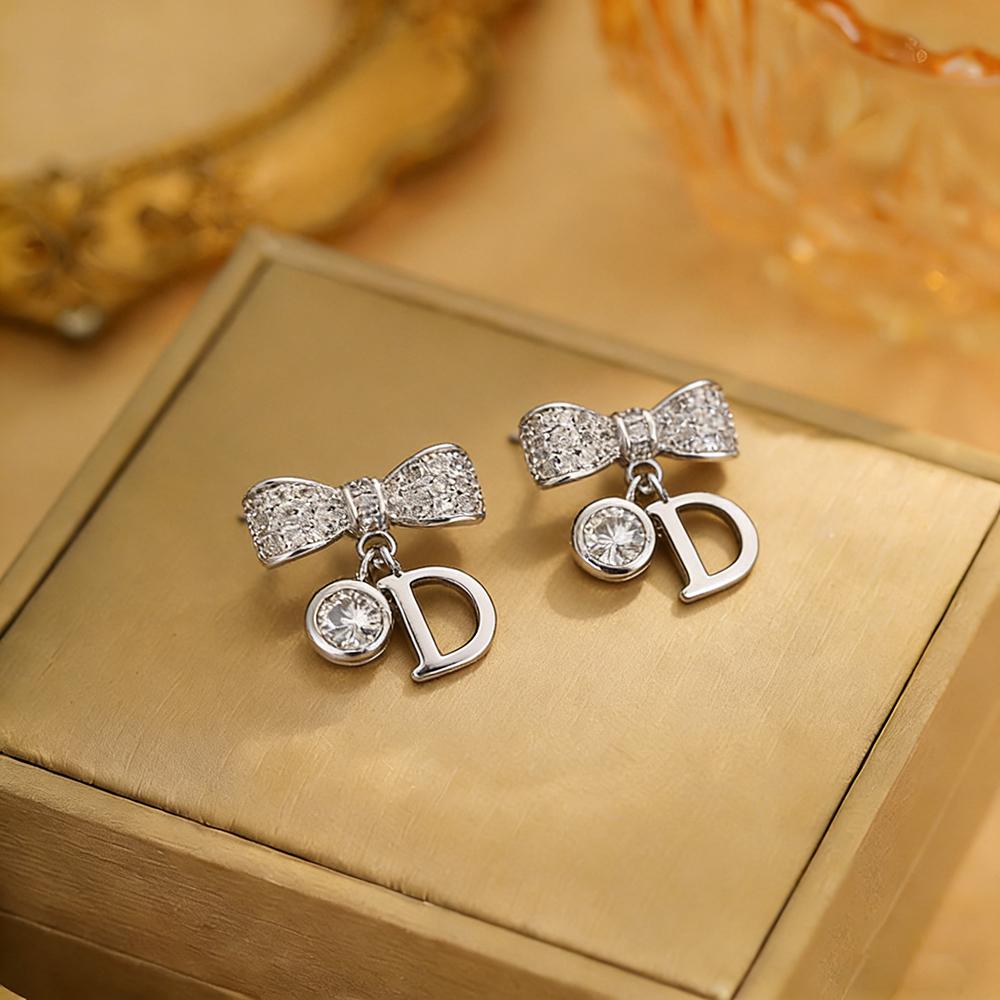 Japanese Korean Fashion Delicacy High Quality Lettered D Ear Stud Friends Banquet Wear BEEKING WOMEN'S Jewelry Earrings 2022