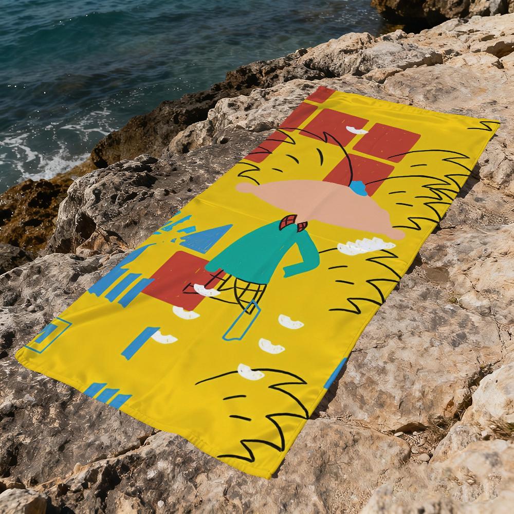 H-hey Cute Cartoon A-arnold Towel Beach Quick Dry Soft Pool Towels Gift for Travel Gym Shower Camping Sports