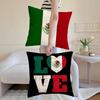 Mexico Mex Flag Cushion Cover Eco-Friendly Odorless Healthy Pillowcase Soft & Comfortable Kid-Safe No Filling