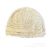 Spring Flower Baotou Hat Spice Girl Hollow Breathable Cool Handmade Knitted Sleeve Cold Hat Sequined Wool Hat