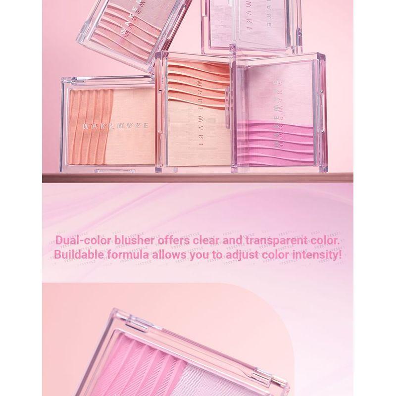 WAKEMAKE Sheer Layering Dual Blusher - 9 Types