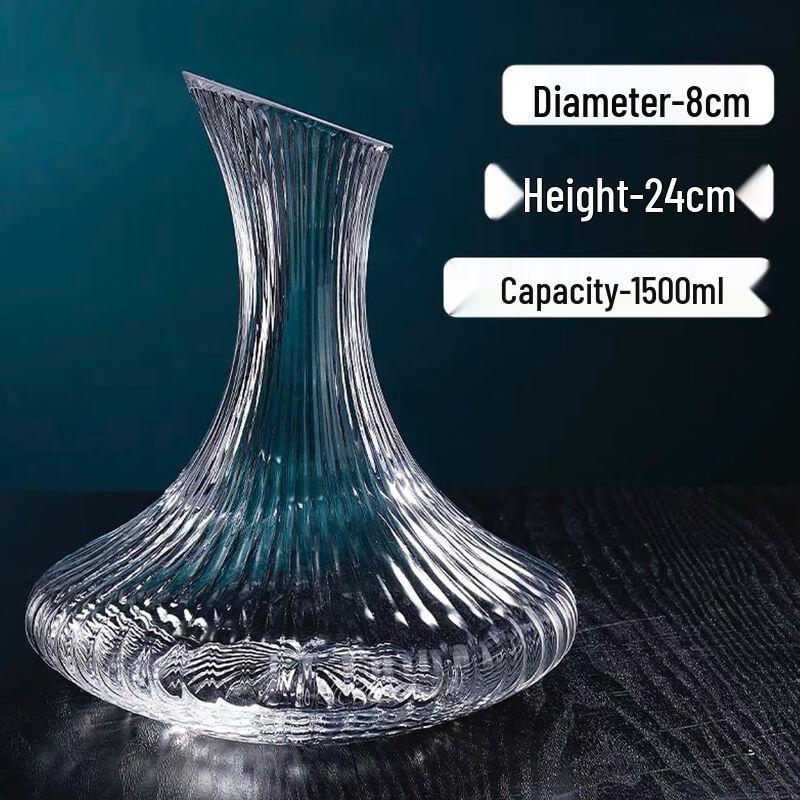 Обновленный полосатый винный декантер 1500 мл