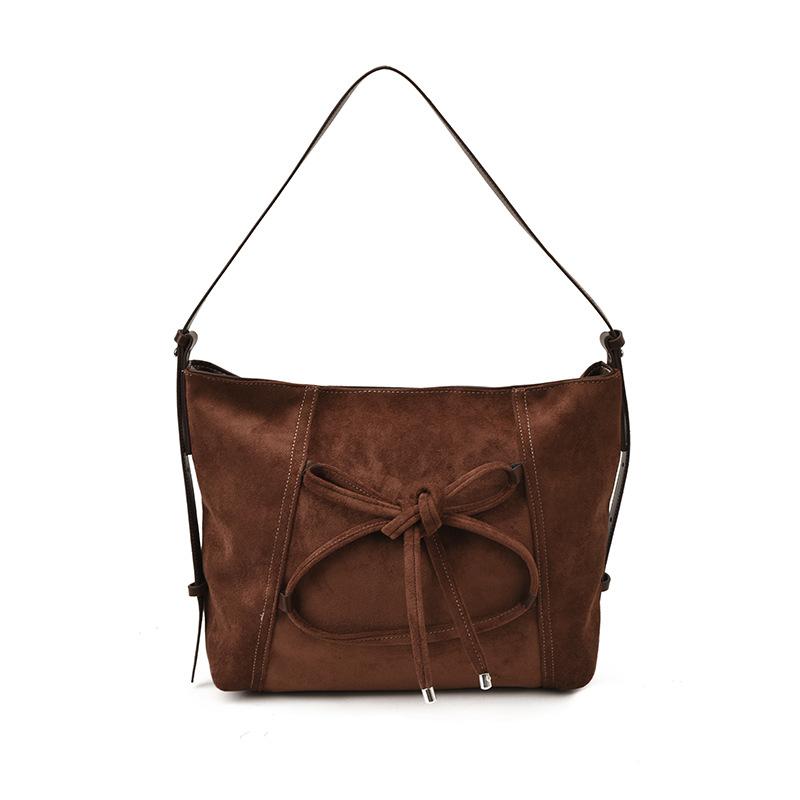 

Tote Bag, Retro Shoulder Bag, Trendy Underarm Bag кофейный