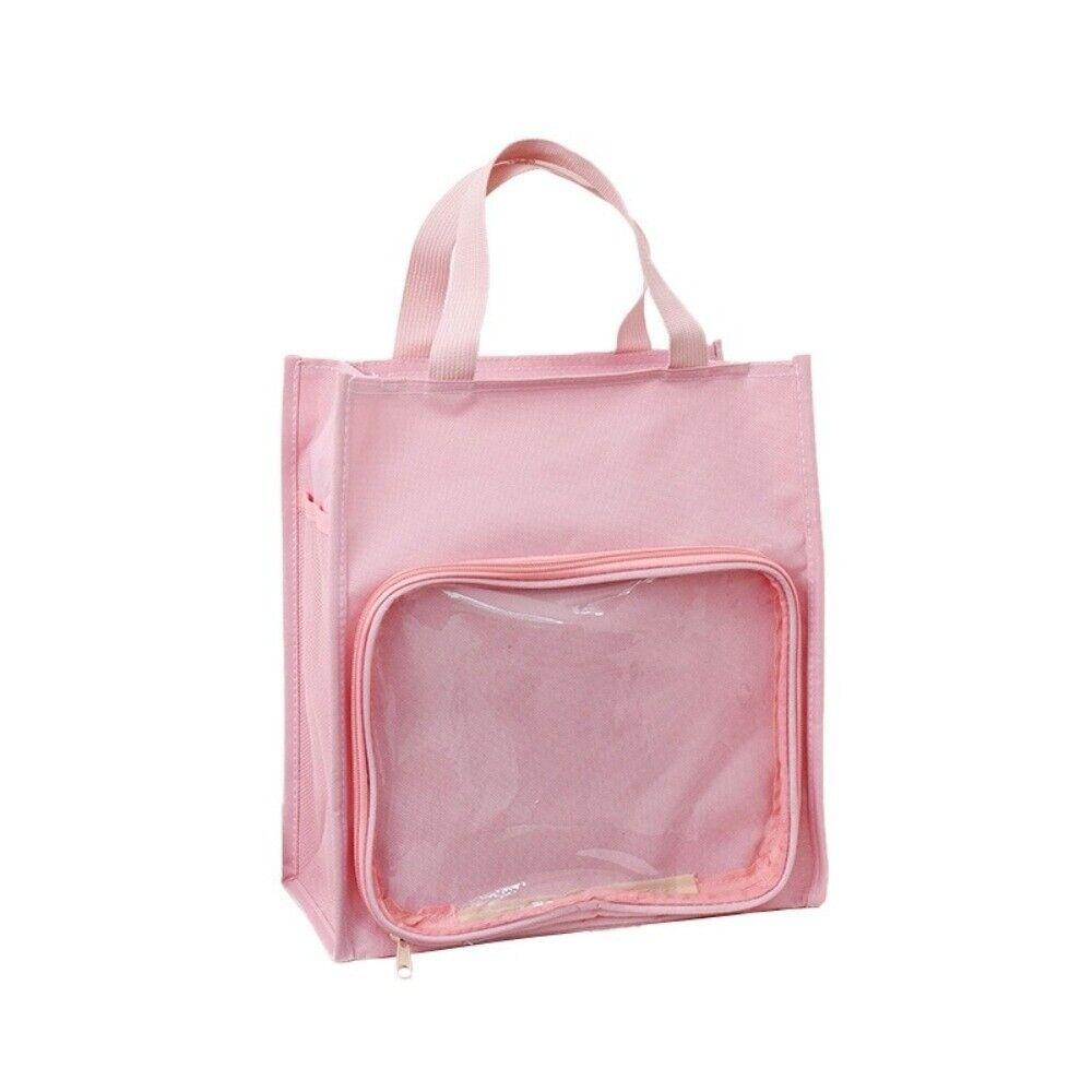 

Полотняний шкільний портфель Сумка для файлів великої місткості НОВИНКА Сумка для зберігання мистецтва Шкільний офіс рожевий