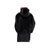 adidas Neo Winter Fur Stripe Zip Hoodie Fleece Jacket Women Outerwear Black HZ2432