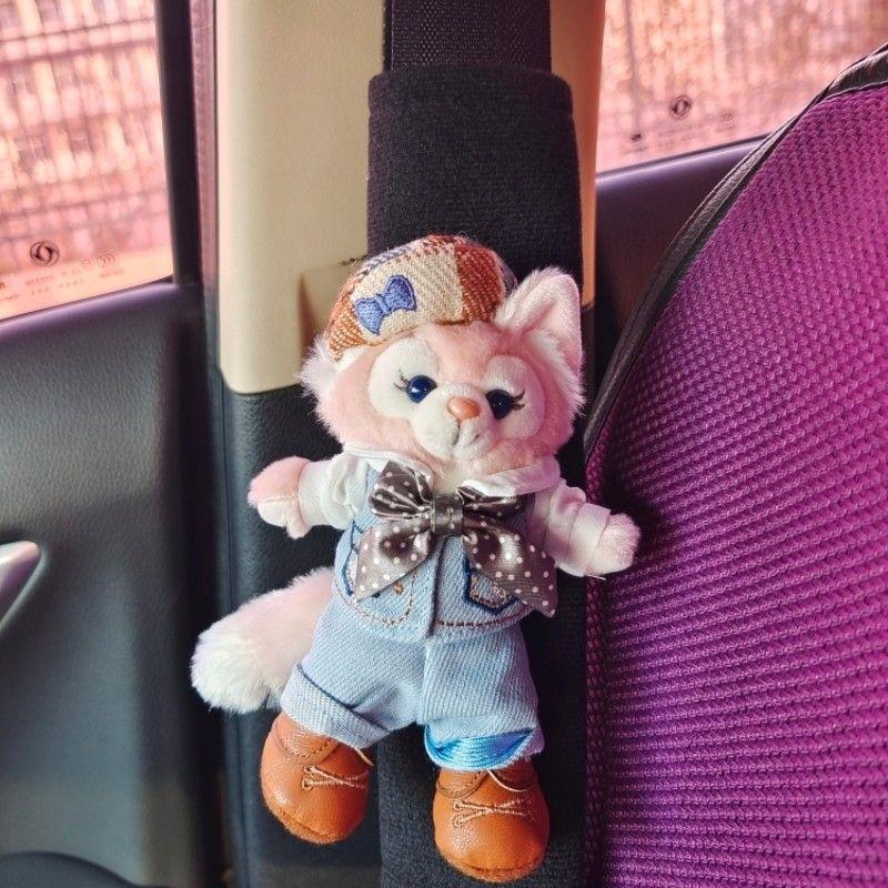 StellaLou Car Safety Belt Shoulder Pad Cover Anti-Strangulation Neck Girl Car Accessories Car Good Stuff Co-Pilot New Car Gift Denim Belle Black Shoulder Pads