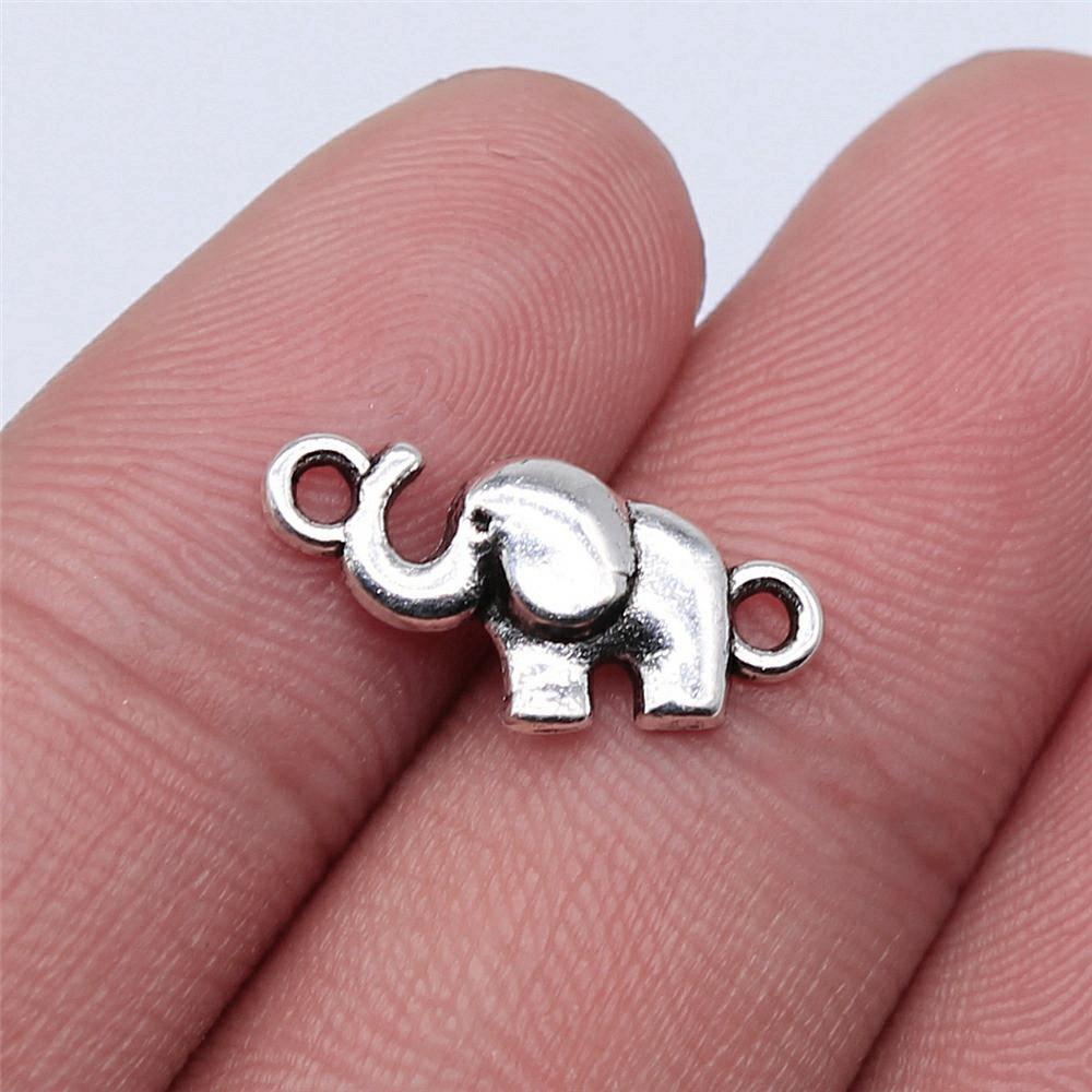 Charms Small Elephant Pendants Kids' Jewelry Materials QC115