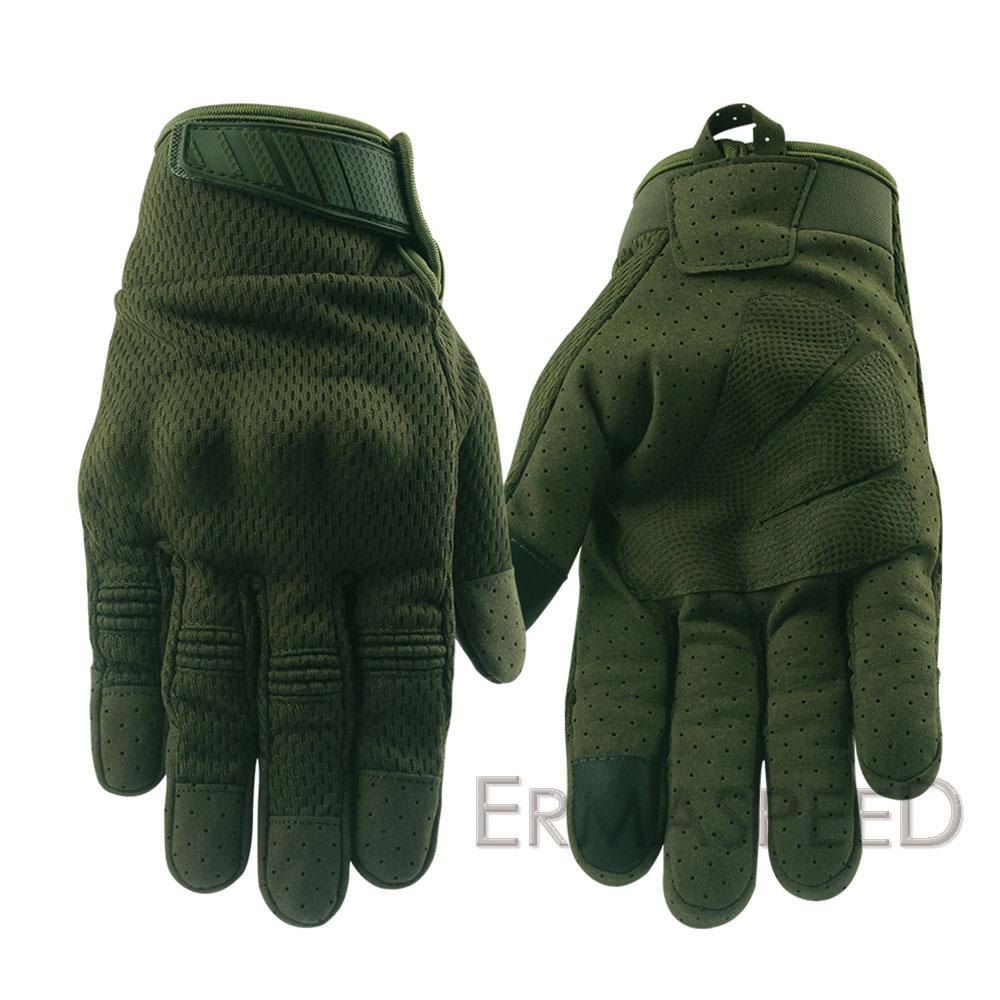 Breathable Full Finger Touch Screen Motorcycle Gloves Summer Tactical Military Gloves Racing Riding Cycling Motocross