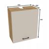 Kitchen Cabinet Upper Hood 60/72 Capri Body Oak Evoke Front Cashmere Ma