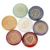 Chakra Stones Seven Chakra Energy Healing Stone Aura Rune Stone Amulet Decoration