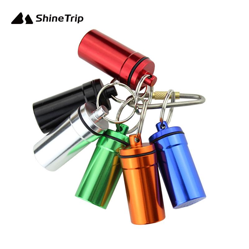 Portable Waterproof Aluminum Alloy Pill Box - Travel Size