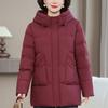 Plus Size XL-6XL Middle Age Women's Down Coats Winter Parkas Elegant Loose Thick Warm Down Jackets Woman Outerwears