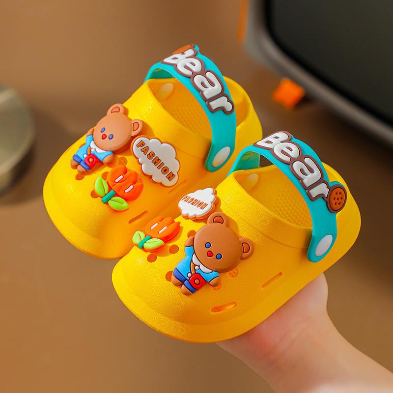 Cartoon Beach Sandals For Toddlers With Non Slip Pvc Sole For Kids