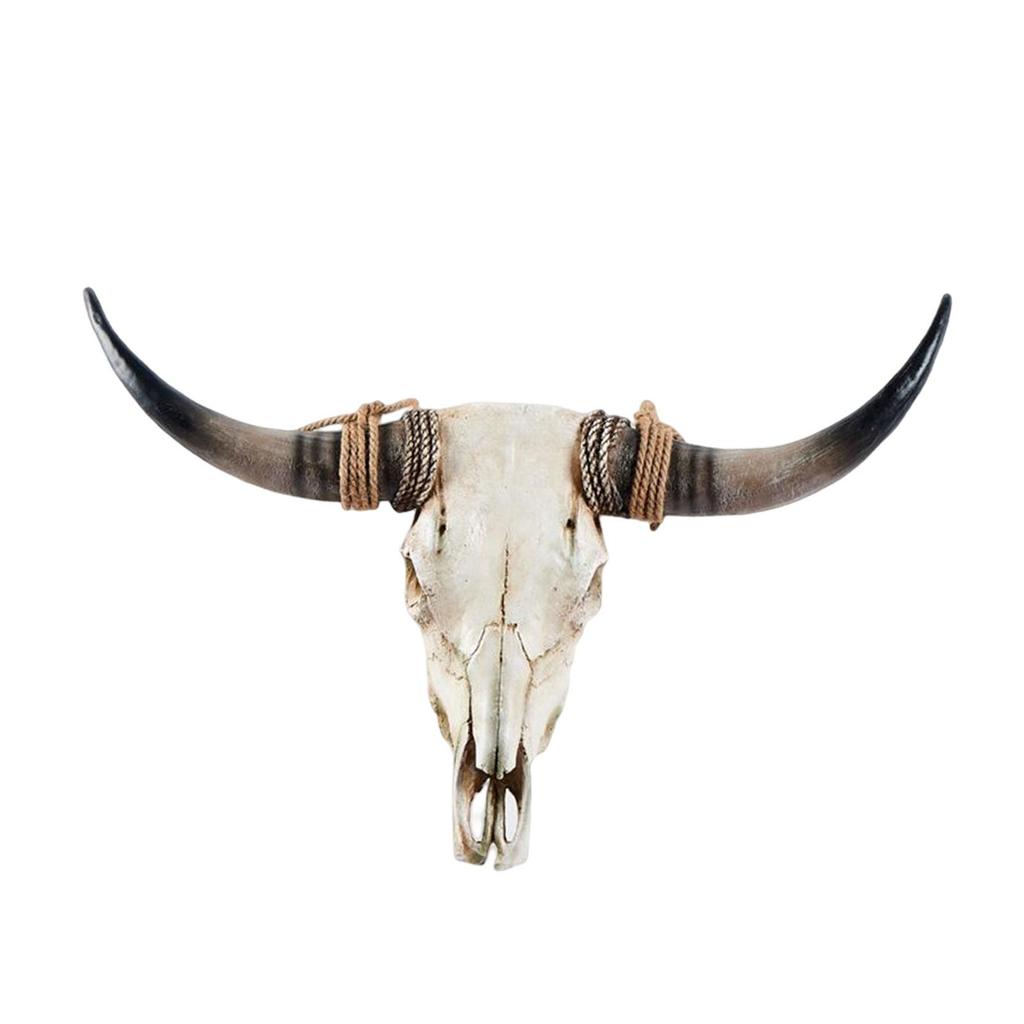 Animal Head Wall Art: Faux Cow Sculpture for Living Room