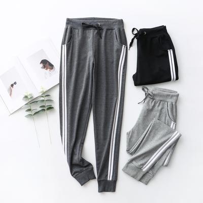 Zweigestreifte Unisex-Slim-Fit-Jogginghose für Frühling/Herbst – Ideal zum Laufen, Sport und für Studenten