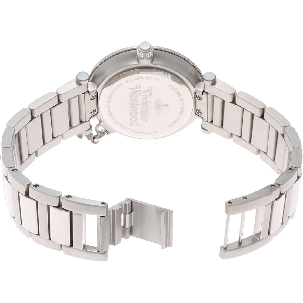 Vivienne Westwood Orb White Shell Dial Stainless Steel Quartz Watch VV006PSLSL Women's